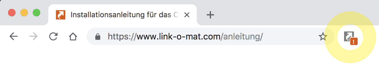 browser add-on button