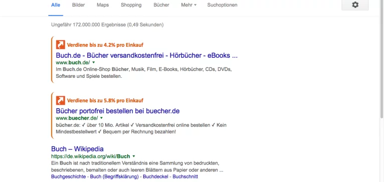 Geld zurück: Browser Add-on markiert Cashback-Shops in Suchmaschine – Das Cashback-Tool