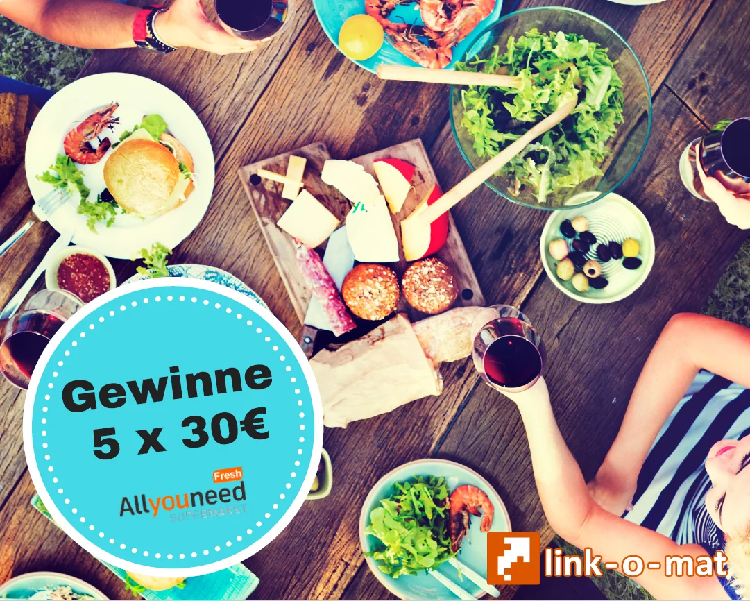 Gewinnen mit link-o-mat und allyouneedfresh.de